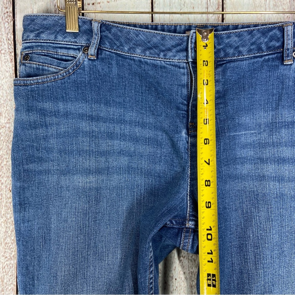 J Jill Jeans Womens 14P Blue Slim Leg Petite Mid Rise Stretch Denim Pants - Picture 8 of 11